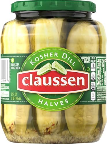 Claussen Kosher Dill Pickle Halves | Classic Refrigerated Crunch